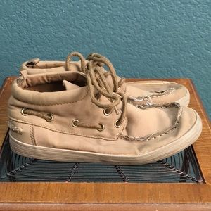 Gap Girl's Moccasin Style High Top Lace Up Shoes